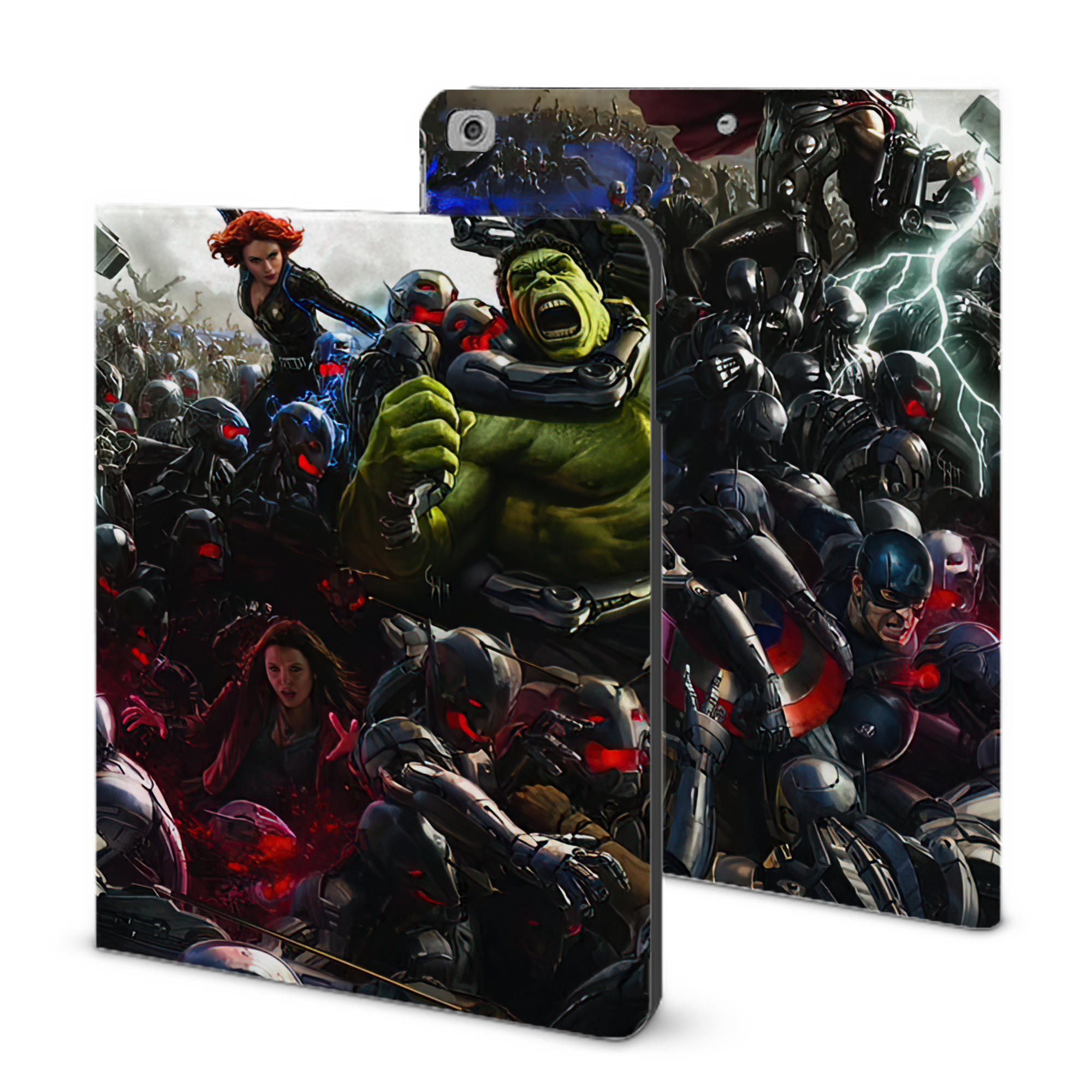 （画像用） アベンジャーズ The Avengers IPad ケース ブック型 PUレザー TPU 耐衝撃 軽量 薄型 ペン収納なし 全面保護 IPad 各モデル対応